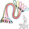 f86f5474a44a735c995b681222b4141a8303521a5799248e8bc25449e5fe615e.jpg Slip Lead Leash 5FT Nylon Soft Dog Leash Slip