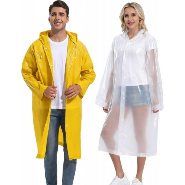 2PCS Rain Ponchos for Adults