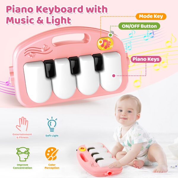 red-05-1-600x600-1.jpg 2 in 1 Multifunction Infant Activity Gym Adjustable Baby Walker Piano Fitness Play Mat Toy