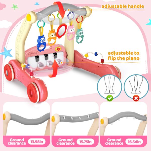 red-06-1-600x600-1.jpg 2 in 1 Multifunction Infant Activity Gym Adjustable Baby Walker Piano Fitness Play Mat Toy
